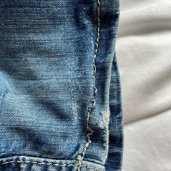 Miss Me 90s Skinny Bootcut Jeans Pocket Embroidery 💙🤍 - Picture 8 of 16